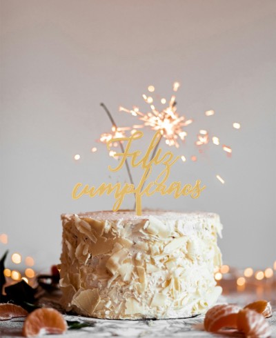 Cake Topper Feliz Cumpleaños