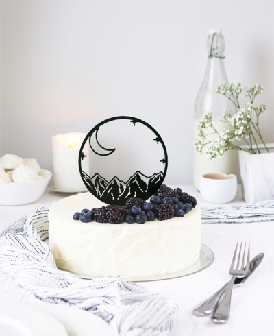 Cake Topper Montañas